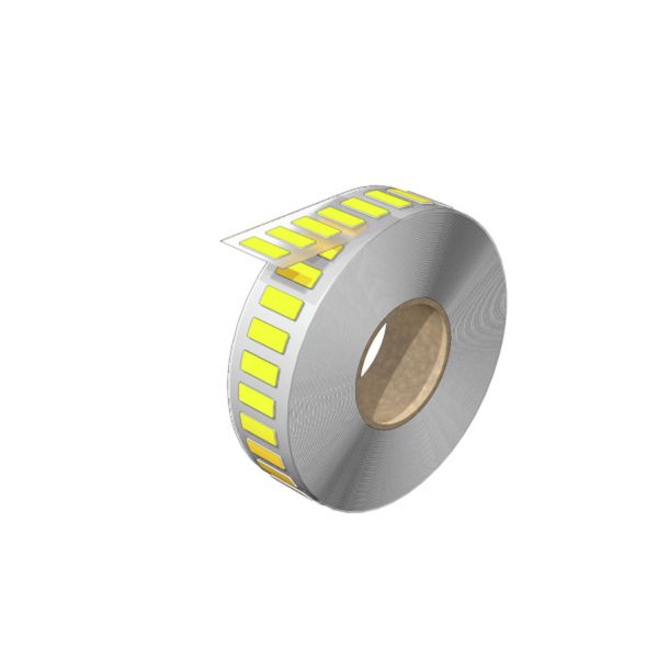 Device marking, Self-adhesive, halogen-free, 15 mm, Polyester, yellow image 1