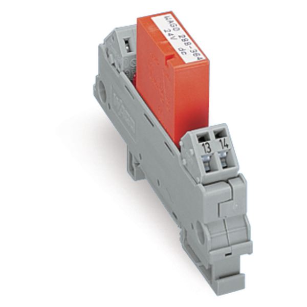 Relay module Nominal input voltage: 24 V AC/DC 1 make contact gray image 2