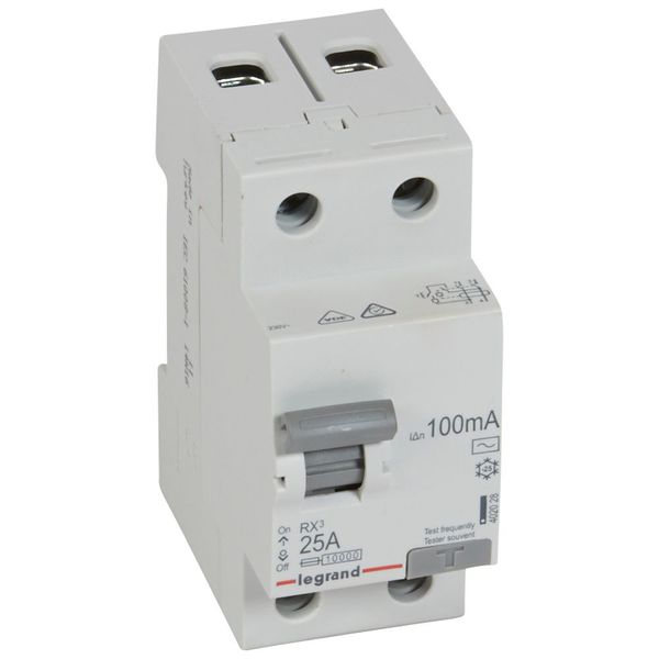 RCD RX³ - 2P - 230 V~ - 25 A - 100 mA - AC type image 1