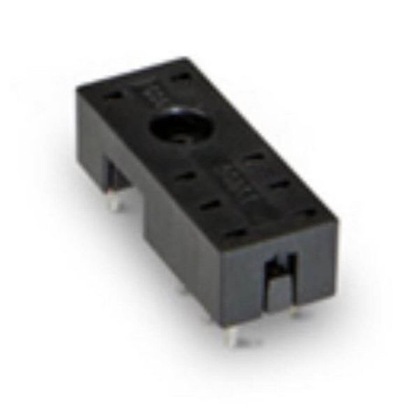 Relay socket with PCB pins for PCB relays, PCB relay mounting, 1 PDT AA040002M image 2