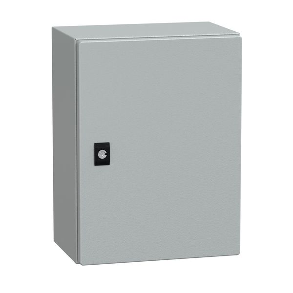 Spacial CRN plain door w/o mount.plate. H400xW300xD200 IP66 IK10 RAL7035.. image 1