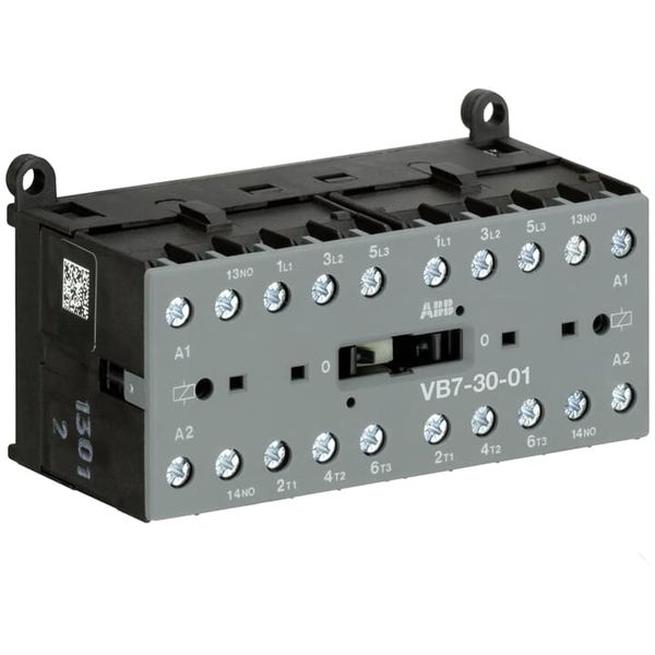 VB7-30-10-01 Mini Reversing Contactor 24 V AC - 3 NO - 0 NC - Screw Terminals image 1