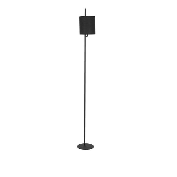 Black Fabric Shade & Black Aluminium Switch On/Off LED E27 1x12 Watt 230 Volt IP20 Bulb Excluded Cable Length: 192 cm D: 20 H1: 22 H2: 176 cm image 1