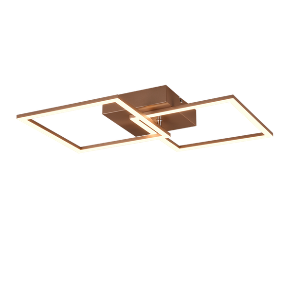 Trail LED ceiling lamp 2-pc coffee brown image 1