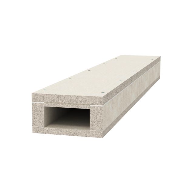 BSK 090511  Fire protection channel I90/E30, 50x110, gray Lightweight concrete with glass fibers image 1