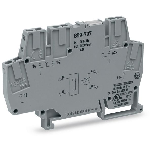 859-797 Optocoupler module; Nominal input voltage: 12 VDC; Output voltage range: 3 … 30 VDC image 2
