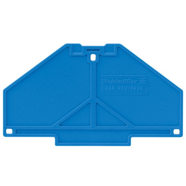 End plate (terminals), 70 mm x 3 mm, blue image 1