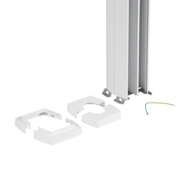 Column direct clipping 4 compartments 3,3m white image 2