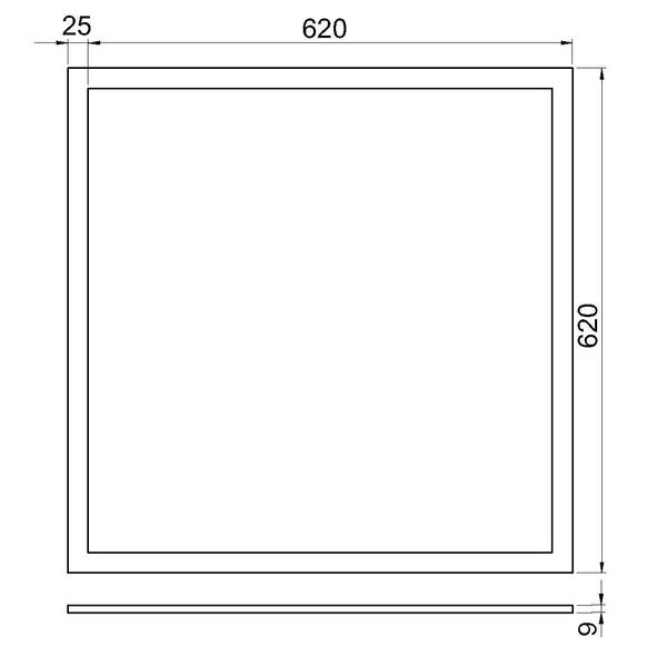 Lano 4 LED 33W 830 3960lm 850mA M625 UGR image 3