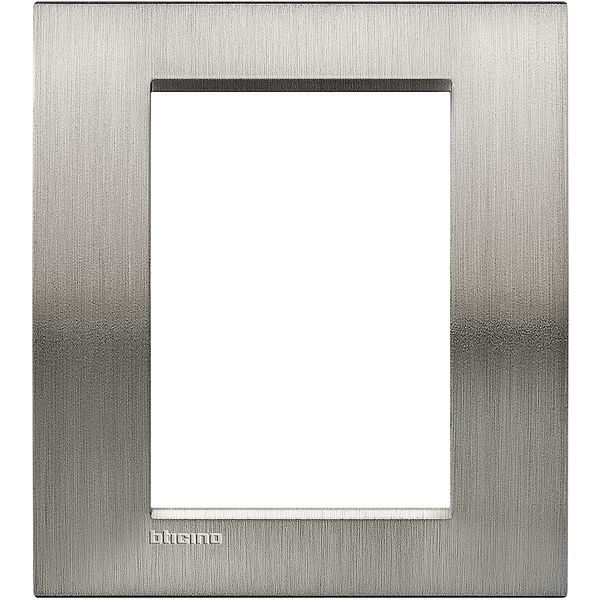 LL - COVER PLATE 3+3P BRUSHED STEEL image 2