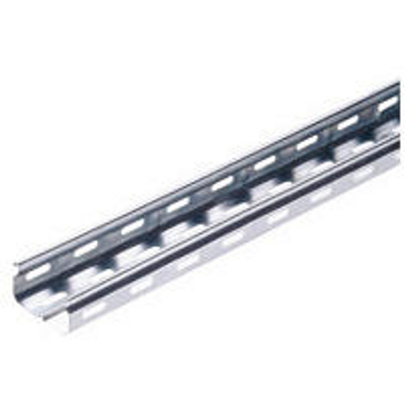 CABLE TRAY WITH TRANSVERSE RIBBING IN GALVANISED STEEL BRN35 - WIDTH 395MM - FINISHING: Z 275 image 1