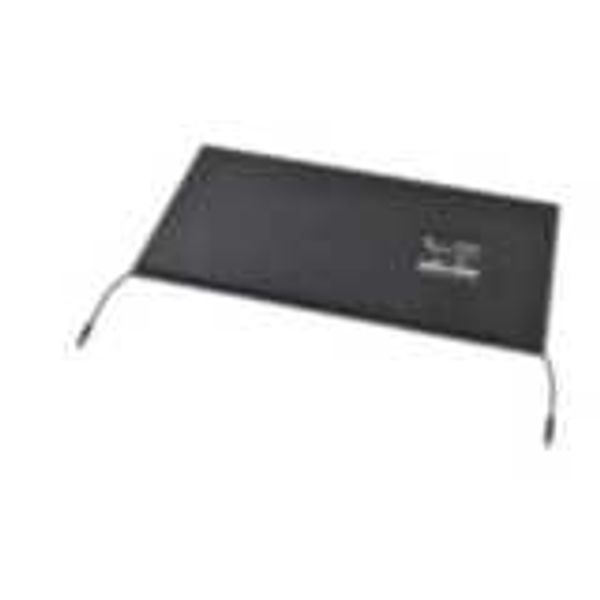 Safety mat black with 2-cable, 1000 x 750 mm dimension UMMA7269M image 2