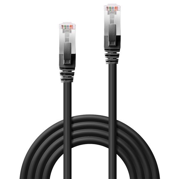 0.3m Cat.6 S/FTP LSZH Network Cable, Black (Fluke Tested) RJ45, M/M, 250MHz, Copper, 26AWG image 2