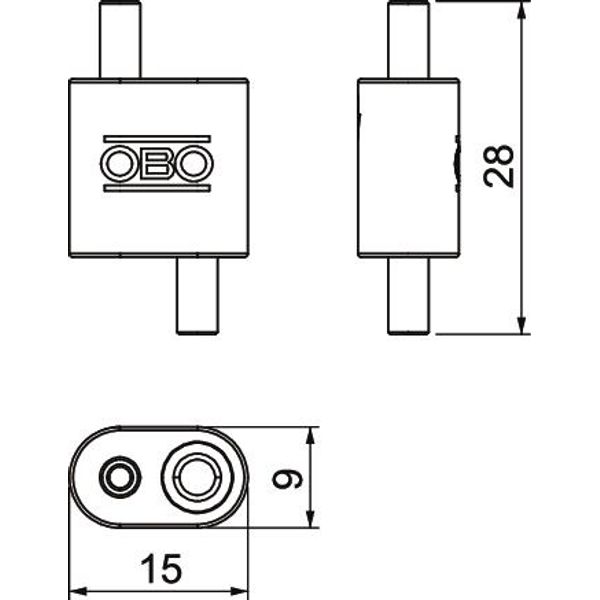 QWT CG 1 ALU Cable gripper for wire diameter 1 mm image 2