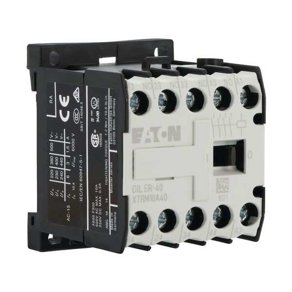 Contactor relay, 380 V 50 Hz, 440 V 60 Hz, N/O = Normally open: 4 N/O, Screw terminals, AC operation image 16