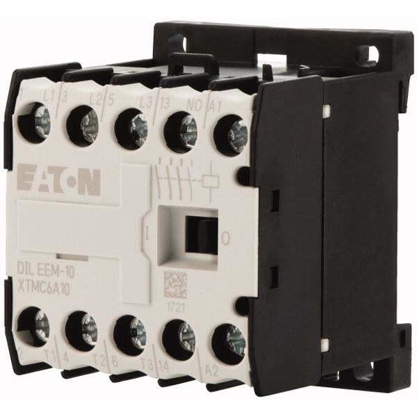 Contactor, 110 V 50/60 Hz, 3 pole, 380 V 400 V, 3 kW, Contacts N/O = Normally open= 1 N/O, Screw terminals, AC operation image 3