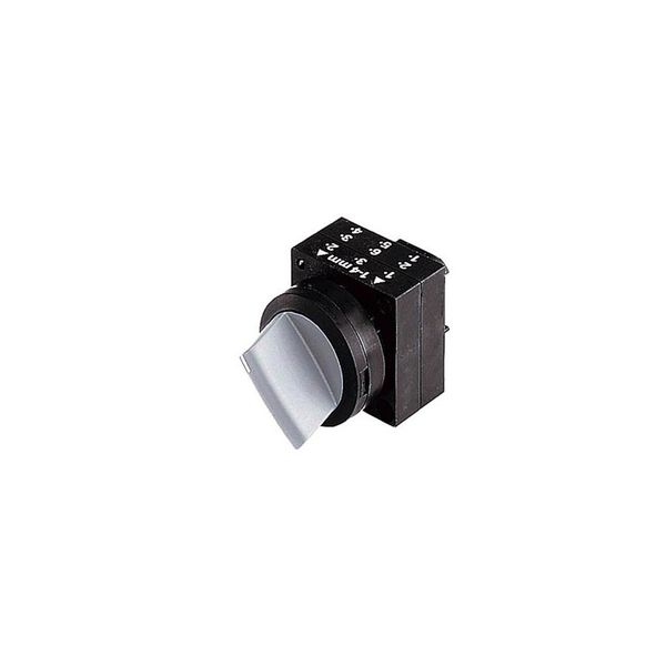 22MM PLASTIC ROUND ACTUATOR: SELECTOR SWITCH 2 SWITCH POSITIONS  3SB3000-2KA61 image 1