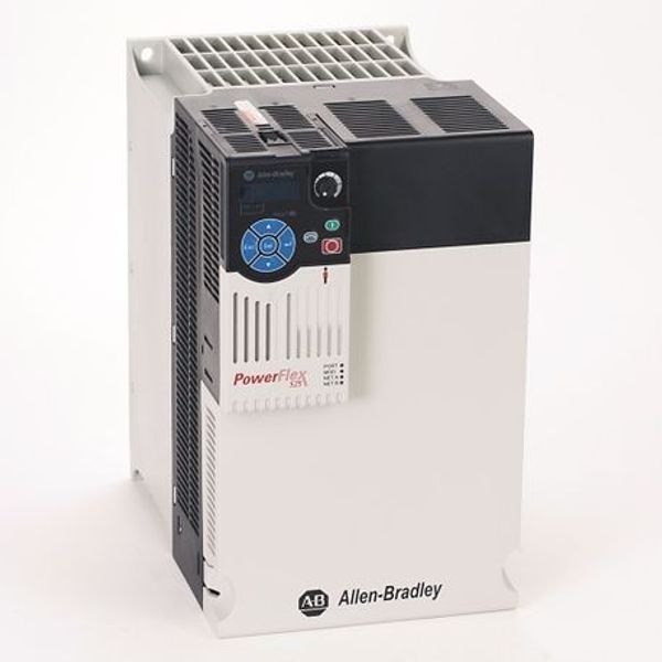 Allen-Bradley 25B-E032N104 PowerFlex 525 AC Drive, with Embedded EtherNet/IP and Safety, 600 VAC, 3 Phase, 30 HP, 22 kW Normal Duty; 25 HP, 18.5 kW Heavy Duty, Frame E, IP20 NEMA / Open Type, No Filter image 1