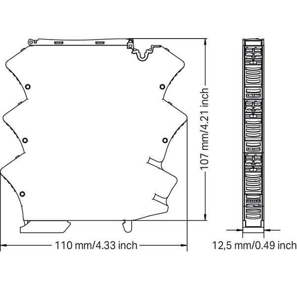 Isolation amplifier Bipolar current and voltage input signal Bipolar c image 3