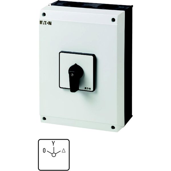 Star-delta switches, T5, 100 A, surface mounting, 4 contact unit(s), Contacts: 8, 60 °, maintained, With 0 (Off) position, 0-Y-D, Design number 8410 image 5