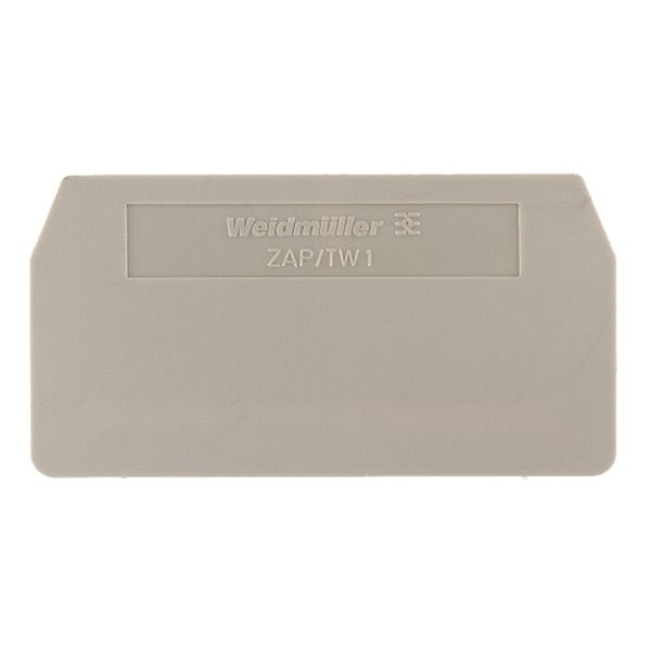 Partition plate (terminal), End and intermediate plate, 59.5 mm x 30.5 image 1