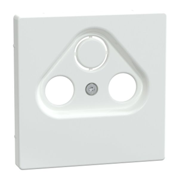 Central plate for antenna socket-outlets 2/3 holes, lotus white, System Design image 2