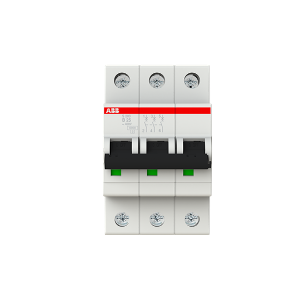 S203-B25 Miniature Circuit Breaker - 3P - B - 25 A image 4