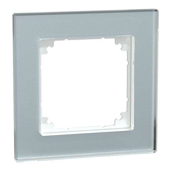 Real glass frame 1-fold crystal white M-Plan image 1