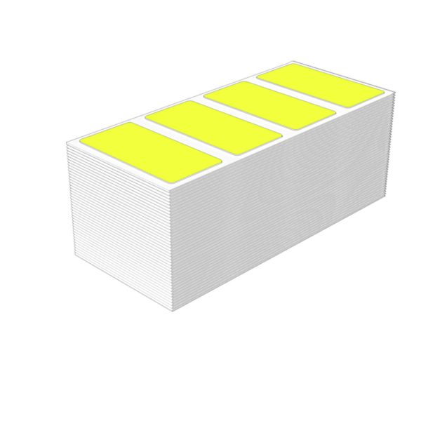 Device marking, Self-adhesive, halogen-free, 60 mm, Polyester, yellow image 1