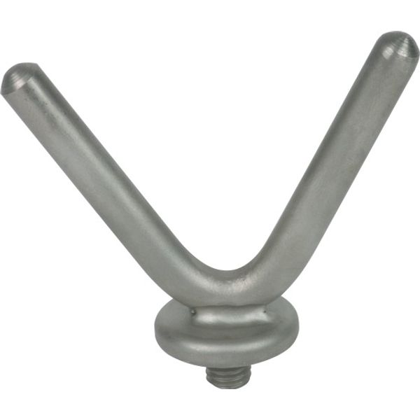 Fork-shaped electrode W 69mm with M8 threaded bolt f. PHE/PHV image 1