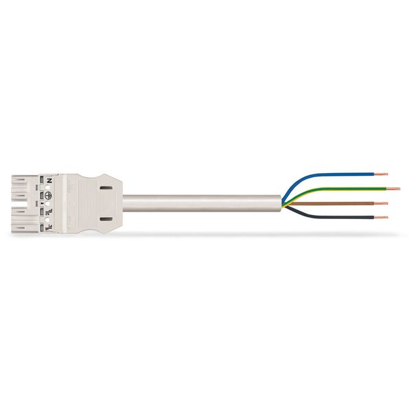 pre-assembled connecting cable;Eca;Plug/open-ended;white image 3