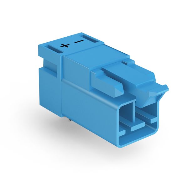 Plug for PCBs angled 2-pole blue image 1