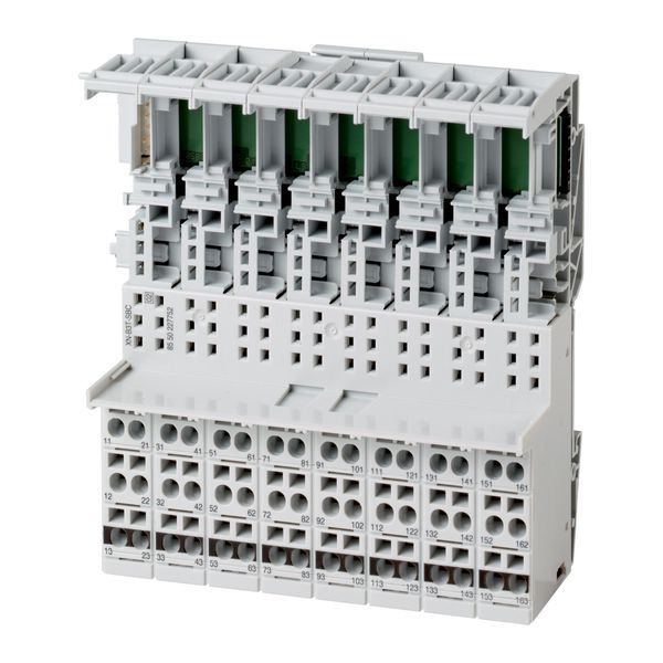 Base module block XI/ON, tension spring, 3 connection levels, con. to C rail image 3