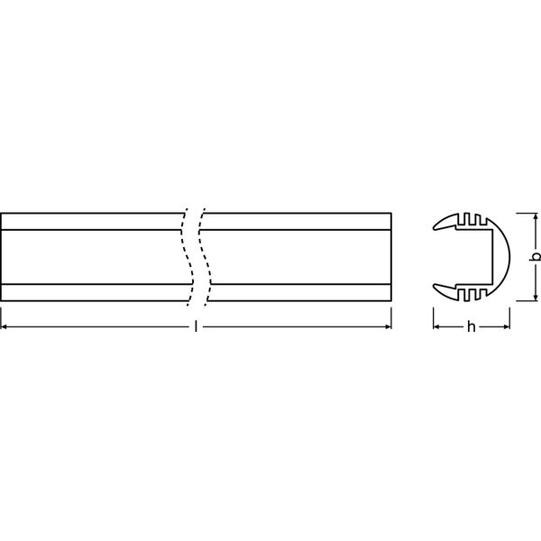 Medium Profiles for LED Strips -PM02/R/18X15,5/10/2 image 2