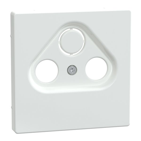 Central plate for antenna socket-outlets 2/3 holes, lotus white, System Design image 3