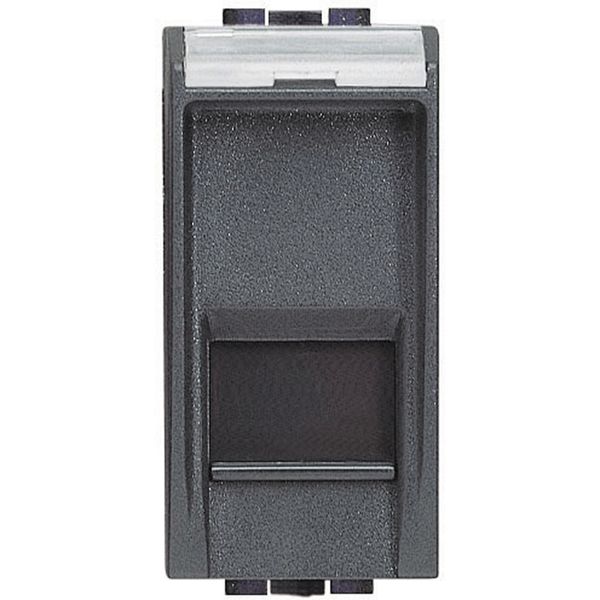 RJ45 socket LivingLight category 5e UTP 1 module anthracite image 2