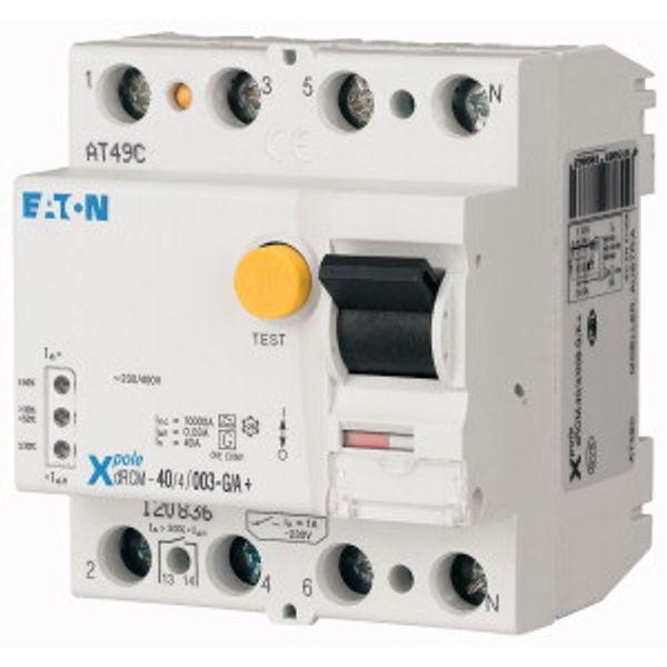 Digital residual current circuit-breaker, 40A, 4p, 300mA, type G/A image 2