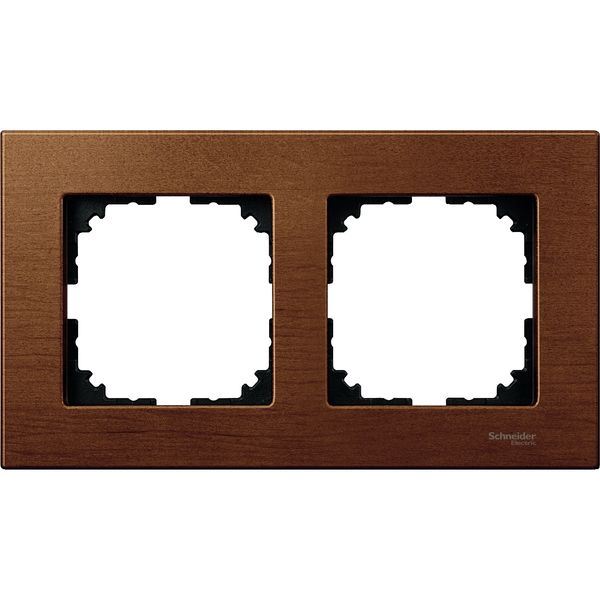 Wood frame, 2-gang, Cherry wood, M-Elegance image 3