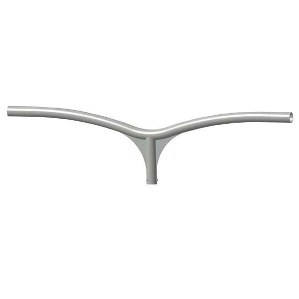 STREET [O3] - DOUBLE POLE HEAD BRACKET - 1+1 m - GRAPHITE GREY image 2