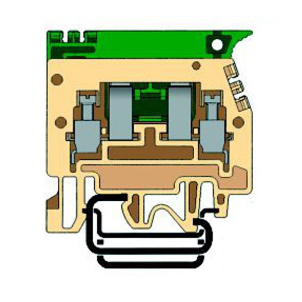 Fuse terminal 4 mmý , type SFR.4 beige image 1