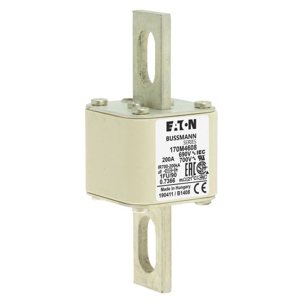 Fuse-link, high speed, 200 A, AC 690 V, size 1, 53 x 69 x 136 mm, aR, IEC, UL image 14