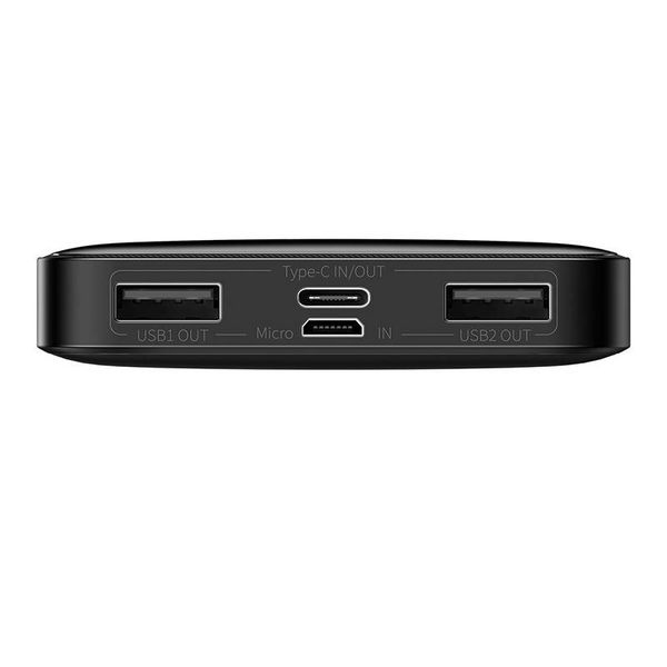 LiPo PowerBank 10000mAh 5V 3A USB + USB C Bipow black BASEUS image 7