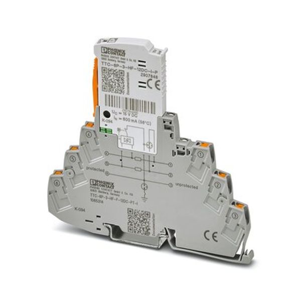 TTC-6P-3-HF-F-12DC-PT-I - Surge protection device image 3