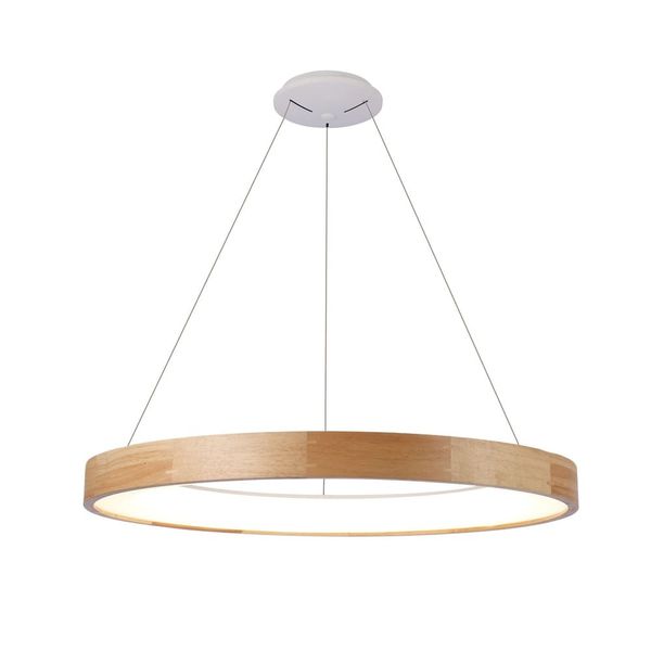 Mad LED Pendant Lamp 56W 4030Lm 3000K 92cm Natural Wood image 1