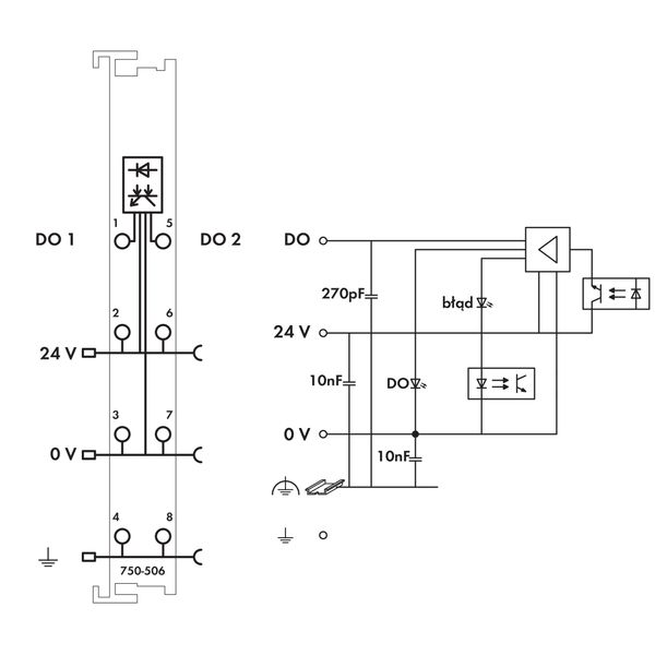 2-channel digital output 24 VDC 0.5 A light gray image 5