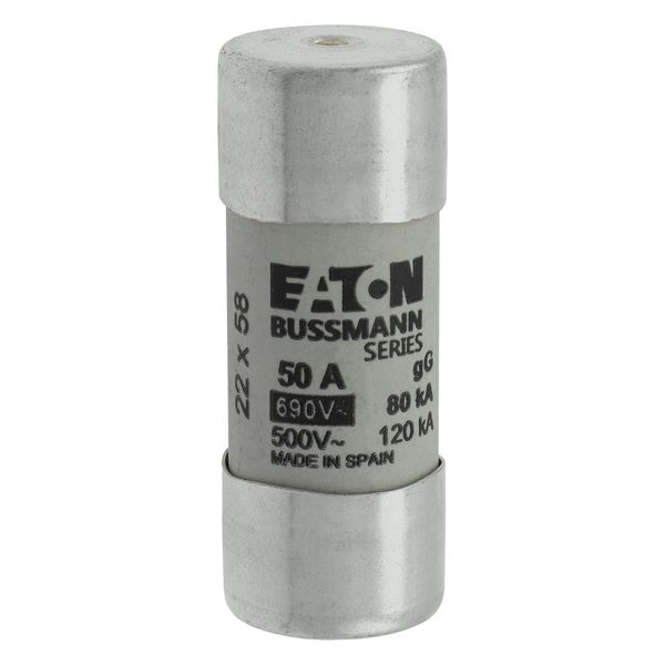 Fuse-link, LV, 50 A, AC 690 V, 22 x 58 mm, gL/gG, IEC, with striker image 16