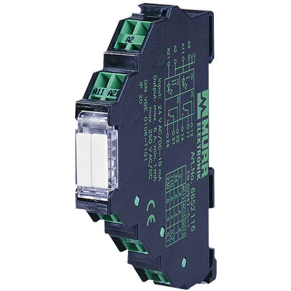 MIRO 12.4 24V-2U OUTPUT RELAY IN: 24 VAC/DC - OUT: 250 VAC/DC / 6 A image 1