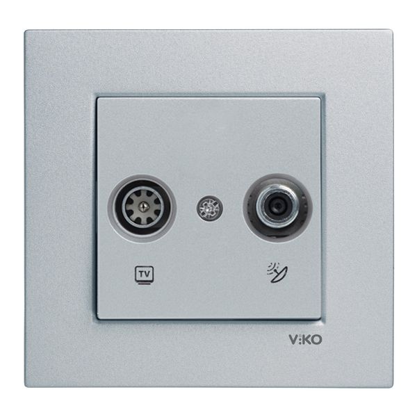 Novella-Trenda Silver Sat Socket Trans (Sat-TV) (8-11dB) image 1