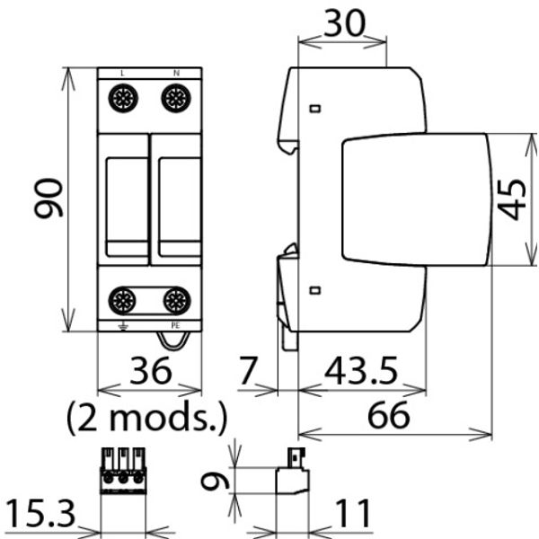 DEHNguard M FM surge arrester image 2