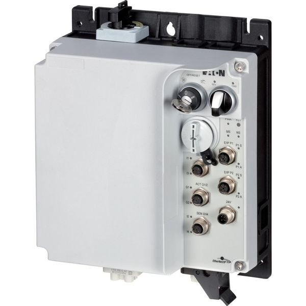 Reversing starter, 6.6 A, Sensor input 4, Actuator output 2, Ethernet IP, HAN Q4/2, with manual override switch image 2